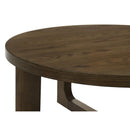  Coaster Furniture Kessler 735998 Round Sculptural Wood Coffee Table - Brown IMAGE 4