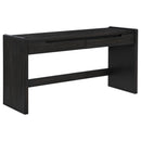  Coaster Furniture Leandro 800790 2-drawer Home Office Writing Desk - Burnished Black IMAGE 1