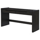  Coaster Furniture Leandro 800790 2-drawer Home Office Writing Desk - Burnished Black IMAGE 2