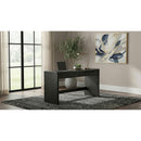  Coaster Furniture Leandro 800790 2-drawer Home Office Writing Desk - Burnished Black IMAGE 4