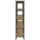  Coaster Furniture Analiese 801853 63-inch 4-shelf Double Bookshelf - Mango IMAGE 2