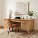  Coaster Furniture Vermes 802062 66-inch 7-drawer Computer Desk with Power Outlet - Light Ash IMAGE 7