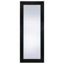  Coaster Furniture Cadence 961653 Tempered Glass Full Length Standing Mirror - Black Oak IMAGE 2