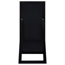 Coaster Furniture Cadence 961653 Tempered Glass Full Length Standing Mirror - Black Oak IMAGE 4