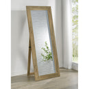  Coaster Furniture Cadence 961654 Tempered Glass Full Length Standing Mirror - Mango IMAGE 4