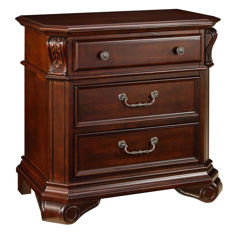 New Classic Furniture Emilie 3-Drawer Nightstand BH1841-040 IMAGE 2