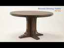 Acme Furniture Round Raphaela Dining Table with Pedestal Base DN00984 EXTERNAL_VIDEO 1
