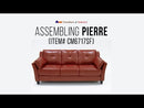  Furniture of America Pierre Stationary Leatherette Sofa CM6717WH-SF-PK EXTERNAL_VIDEO 1