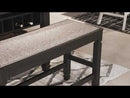 Signature Design by Ashley Tyler Creek Counter Height Bench D736-09 EXTERNAL_VIDEO 1